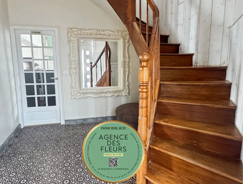 A vendre maison de 155 m² édifiée sur 438 m² de terrain sur la commune de SAINT OUEN DU TILLEUL 27670