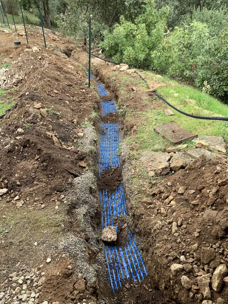 Adduction d'eau potable sur la commune des Taillades