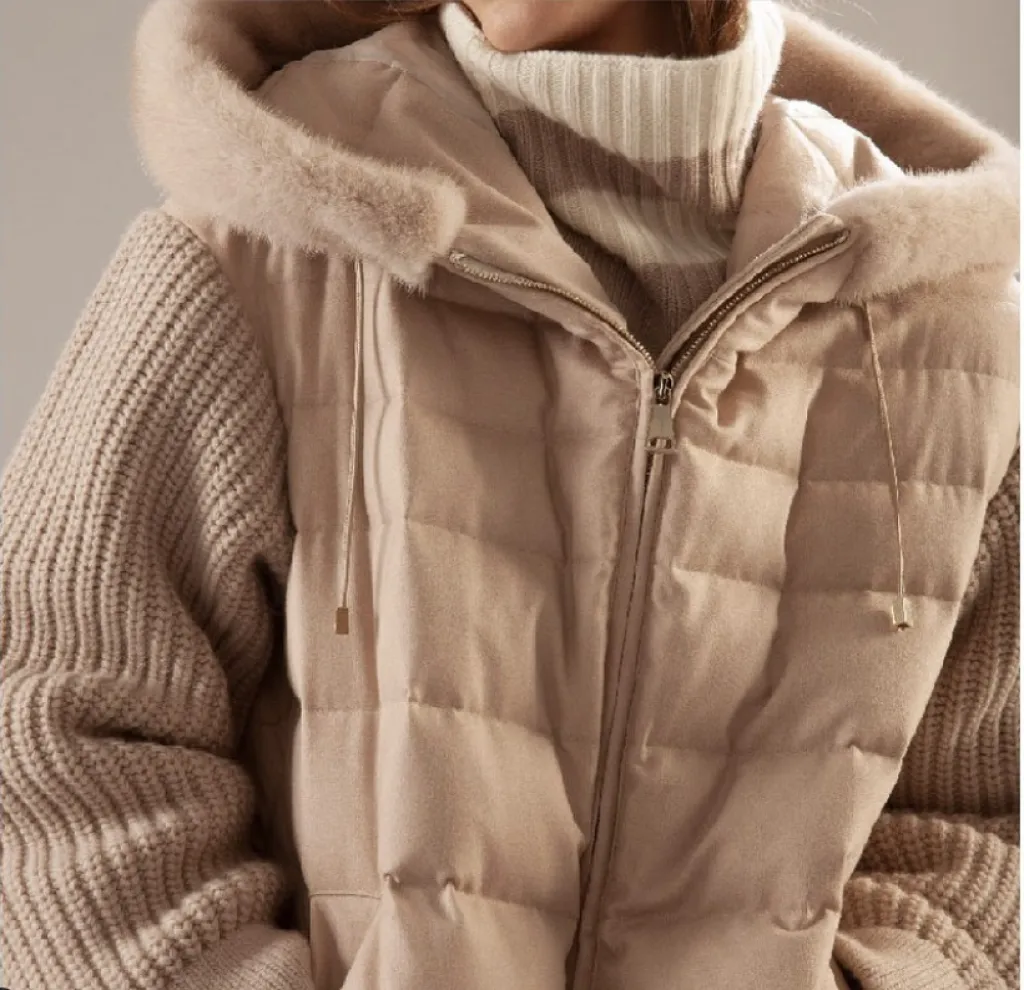 La collection Manzoni 24 automne-hiver, le confort, l'élegance, des tons de créme et de chocolat qui ont séduit Sacha.