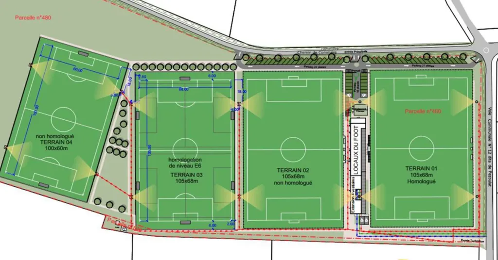 Extension du complexe sportif à GRISOLLES en Tarn et Garonne