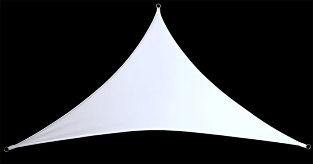 TOILE LYCRA BLANCHE TRIANGLE 4M50X3M