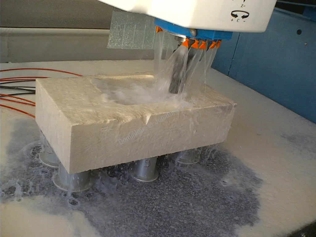 Premier essai du centre d'usinage