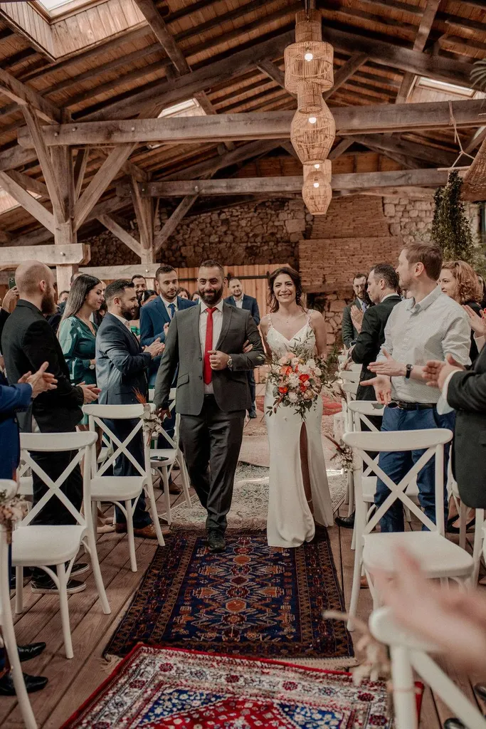 Jessy et Nicolas : L'Élégance Bohème et la Magie Libanaise au Clos des Charmes, Bergerac - Les Mariages de Mademoiselle L - David Vinso
