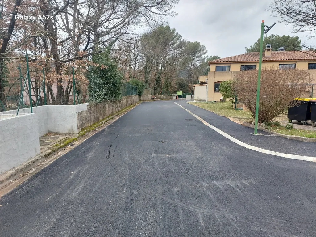 réfection de voirie sur Nans les pins dans le Var