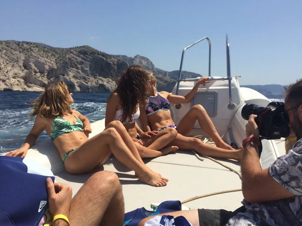 Location de bateau pour shooting photo.