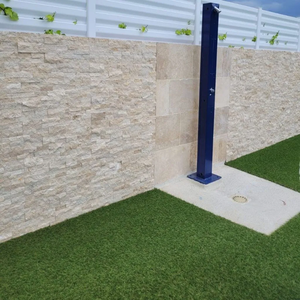 PAREMENT SUPPORT RESINE  TRAVERTIN BEIGE