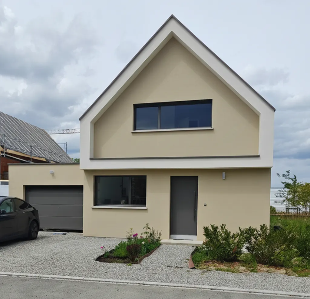 Menuiseries en Aluminium 7039 Gris Quartz au Nord de Strasbourg