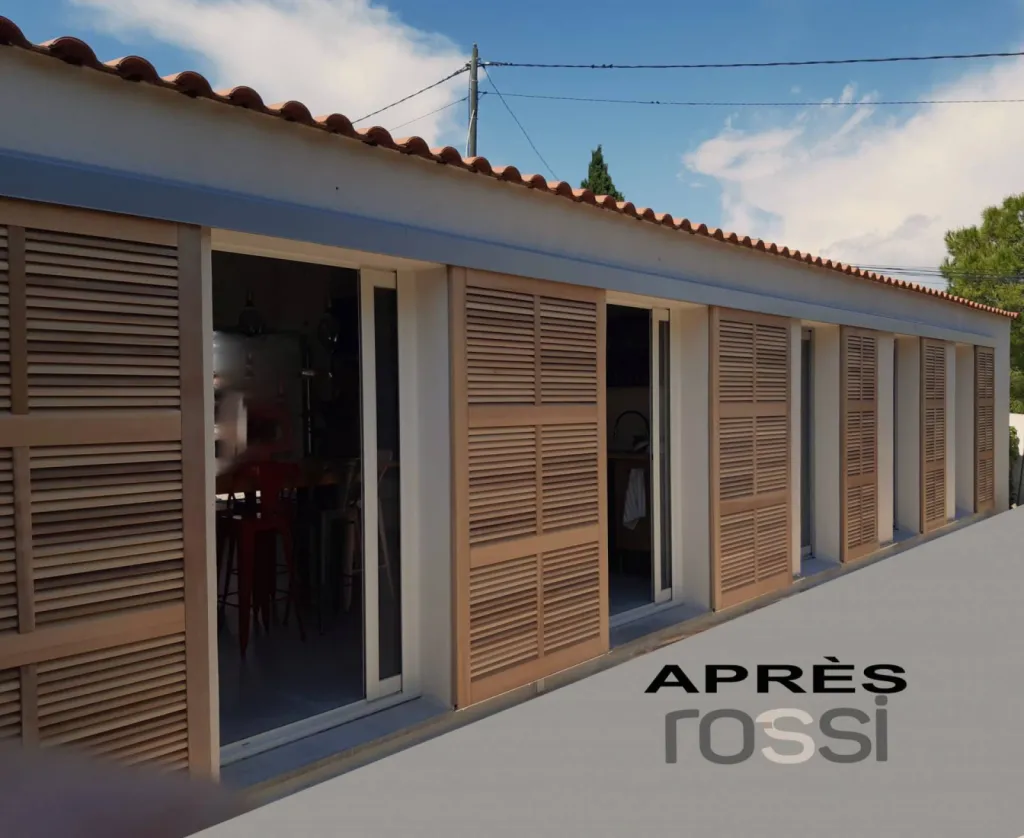 Enterprise près de Marseille pour équiper une maison de volet persienne bois