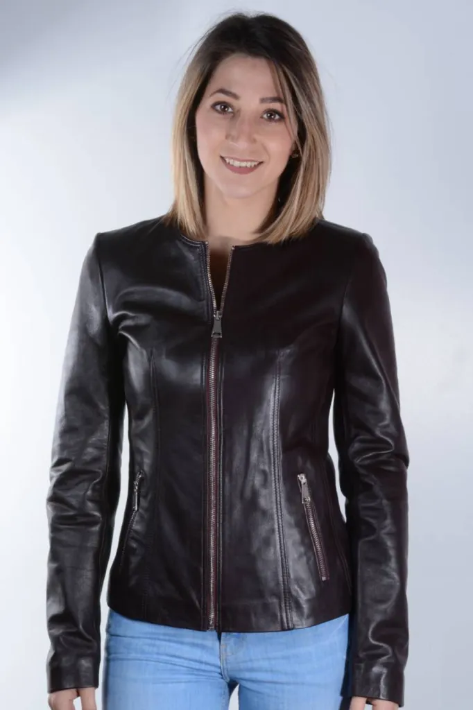 blouson cuir noir femme La Richarde UDL