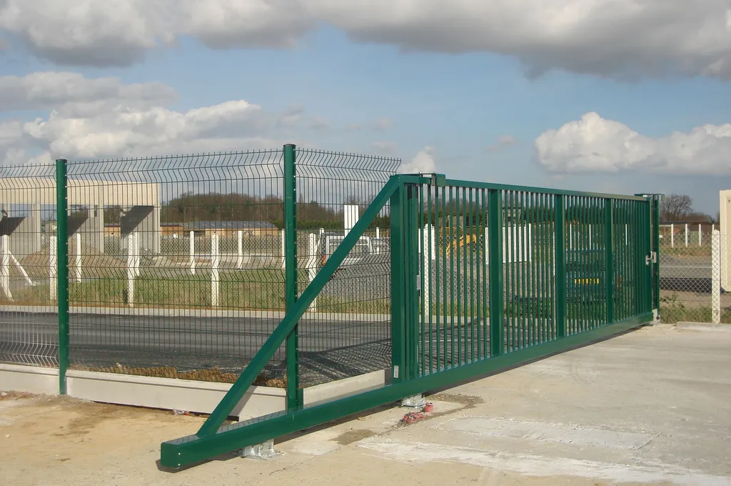 Installation de Portail grande dimension professionnel coulissant autoportant, Fermetures industrielles et Sécurisation de sites au Havre et sa Région ou Agglomération en Seine-Maritime 76