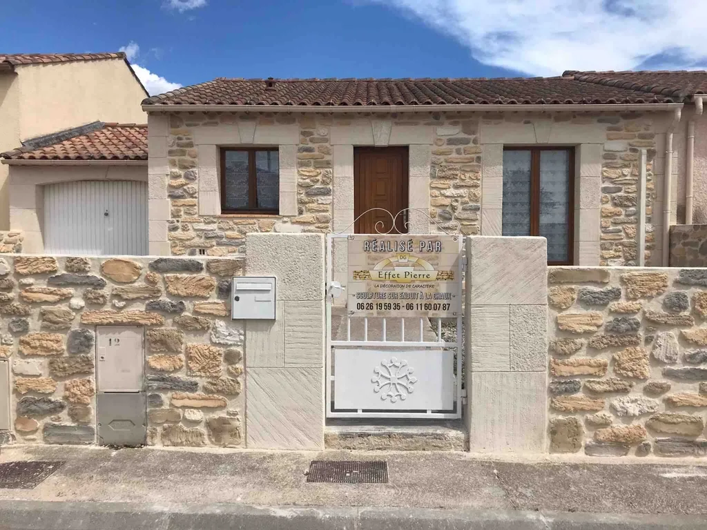 Rénovation d’une façade en pierre à Florensac proche d’Agde