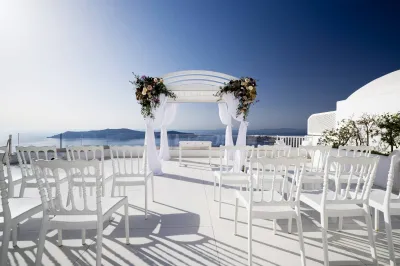 cérémonie bohème Santorin