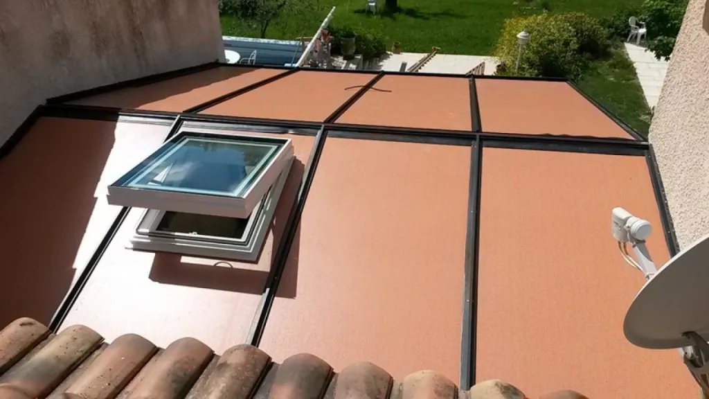 toiture thermique phonique vérandas noir sablé 
