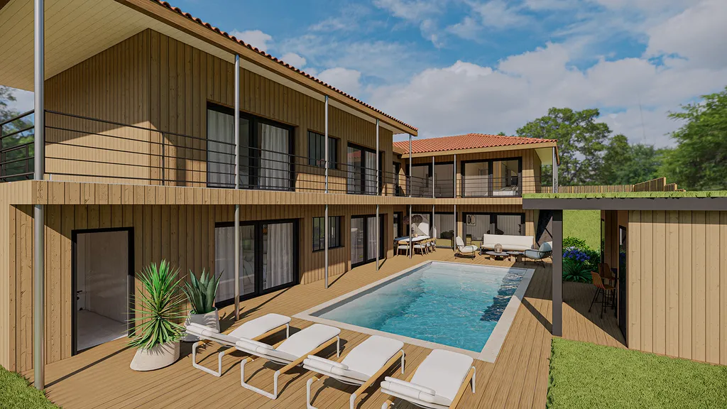 Terrasse avec piscine extérieur Pyla-sur-Mer
