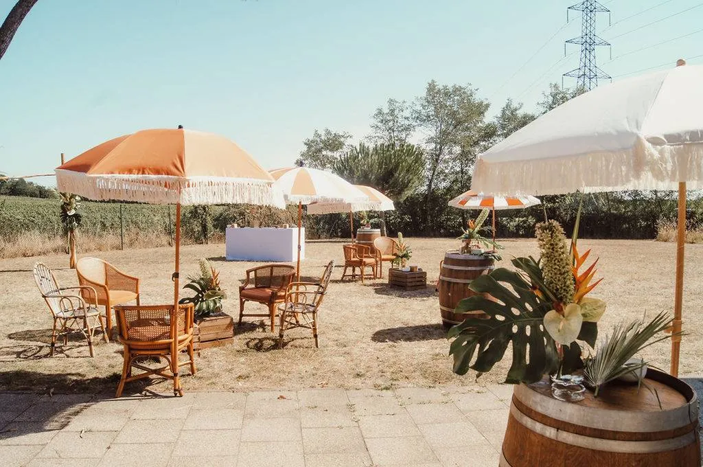 Elodie et Pierre : Un mariage exotique et festif près de Bordeaux en Gironde - Les Mariages de Mademoiselle L - Fanny Taupin