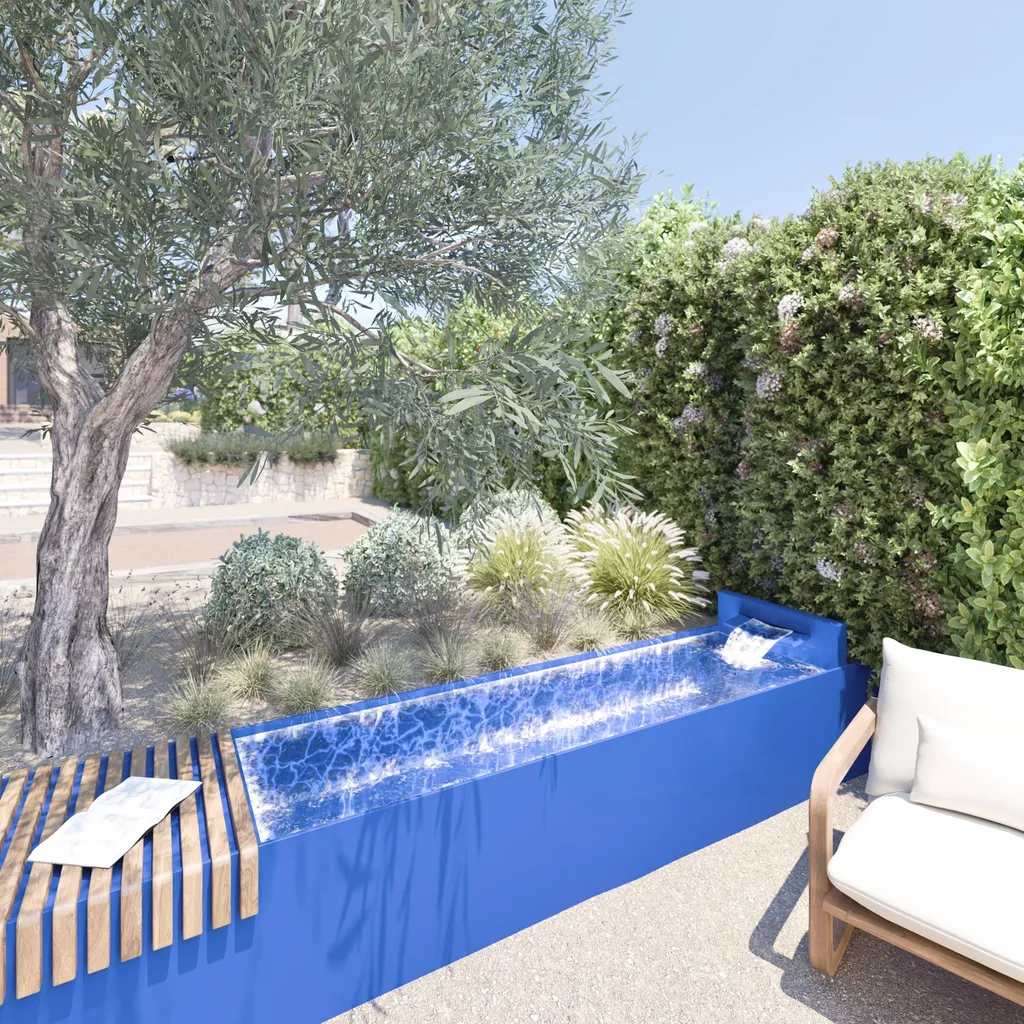 Aménagement sur mesure par Carré Vert en collaboration avec le studio DAC à Cassis 13260, pour des espaces extérieurs uniques et raffinés