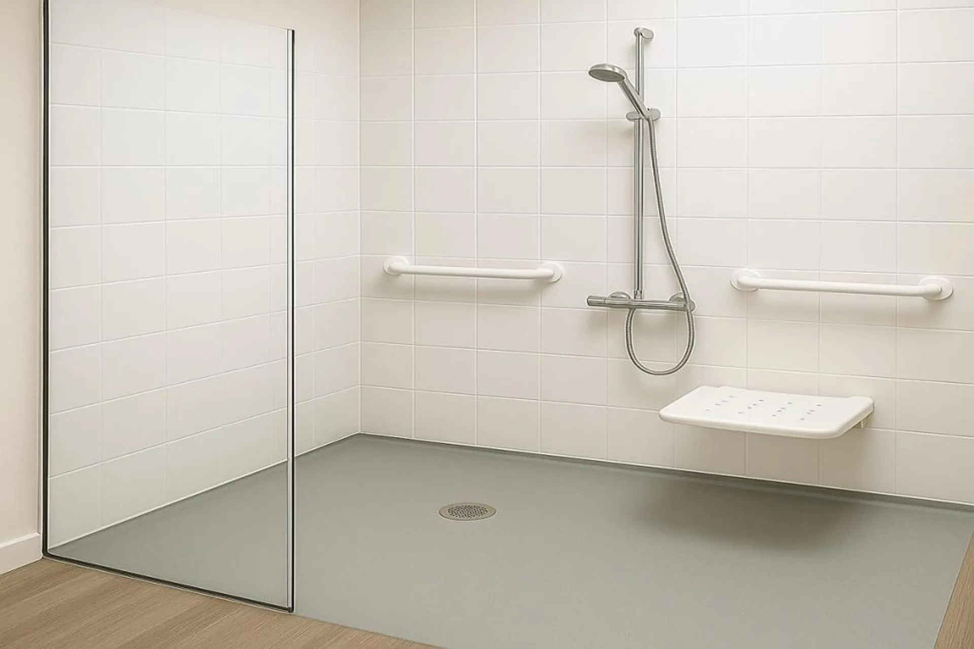 Réalisation d'une douche aux normes PMR Perpignan