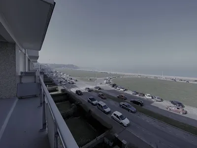 Bel appartement avec vue imprenable sur la mer, 2 chambres situé à Dieppe (76) en Normandie.