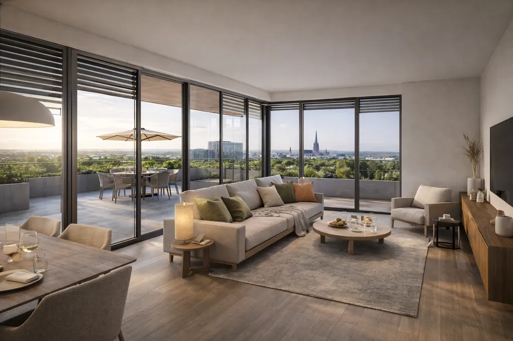 Appartements neufs du 2 au 5 pièces à Strasbourg Wacken, dans un quartier urbain et verdoyant en plein renouveau