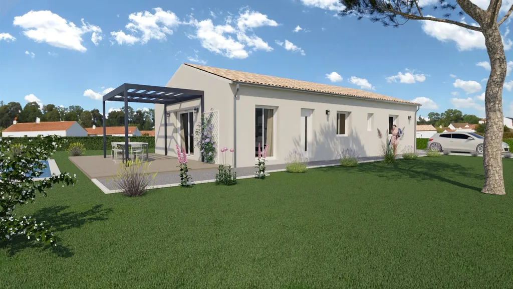 Maison droite de 100 m²