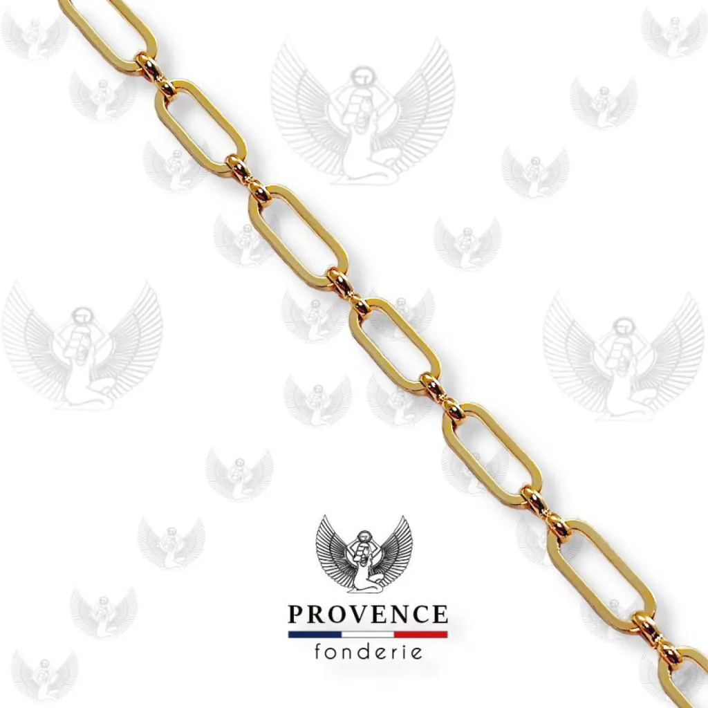 Chaîne pour bijoux fantaisie plaqué or ou plaqué argent pour collier ou bracelet