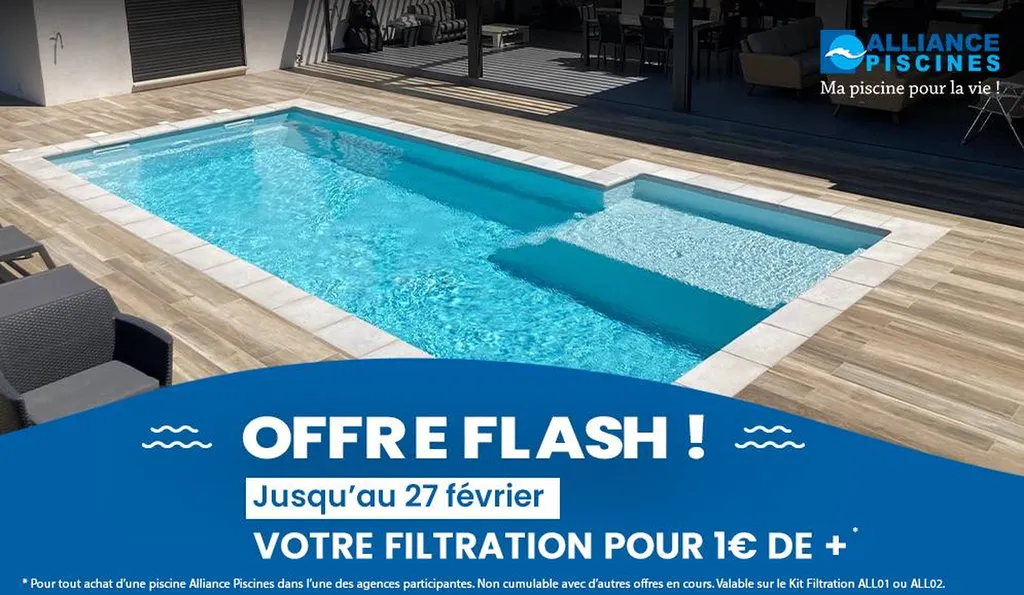 promo filtration dans le Var chez Alliance Piscines Au fil de l'eau