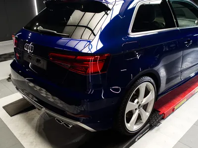 Finition peinture Audi S3 après polissage et protection céramique