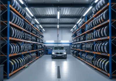 Vente et pose pneus hiver toutes marques avec contrôle parallélisme à Mougins, atelier Liberali