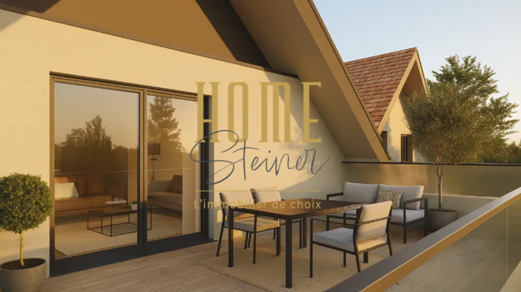 Une terrasse avec vue dégagée 