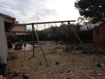 Après construction de la piscine