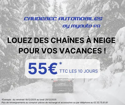 Location de chaînes à neige pas cher près de Lillebonne