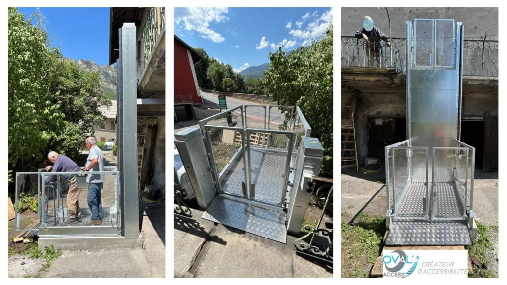 En synthèse, voila la plateforme élévatrice verticale Strategos près de Sisteron