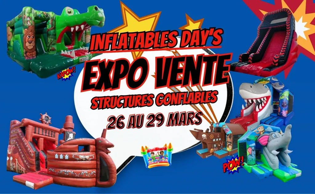 Vente de structure gonflable en exposition en Dordogne