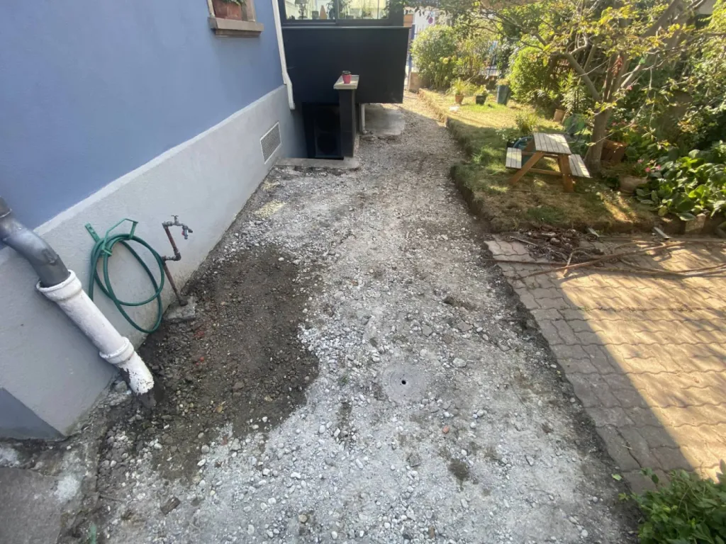 Terrasse d'une maison à Schiltigheim, près de Strasbourg CLK 