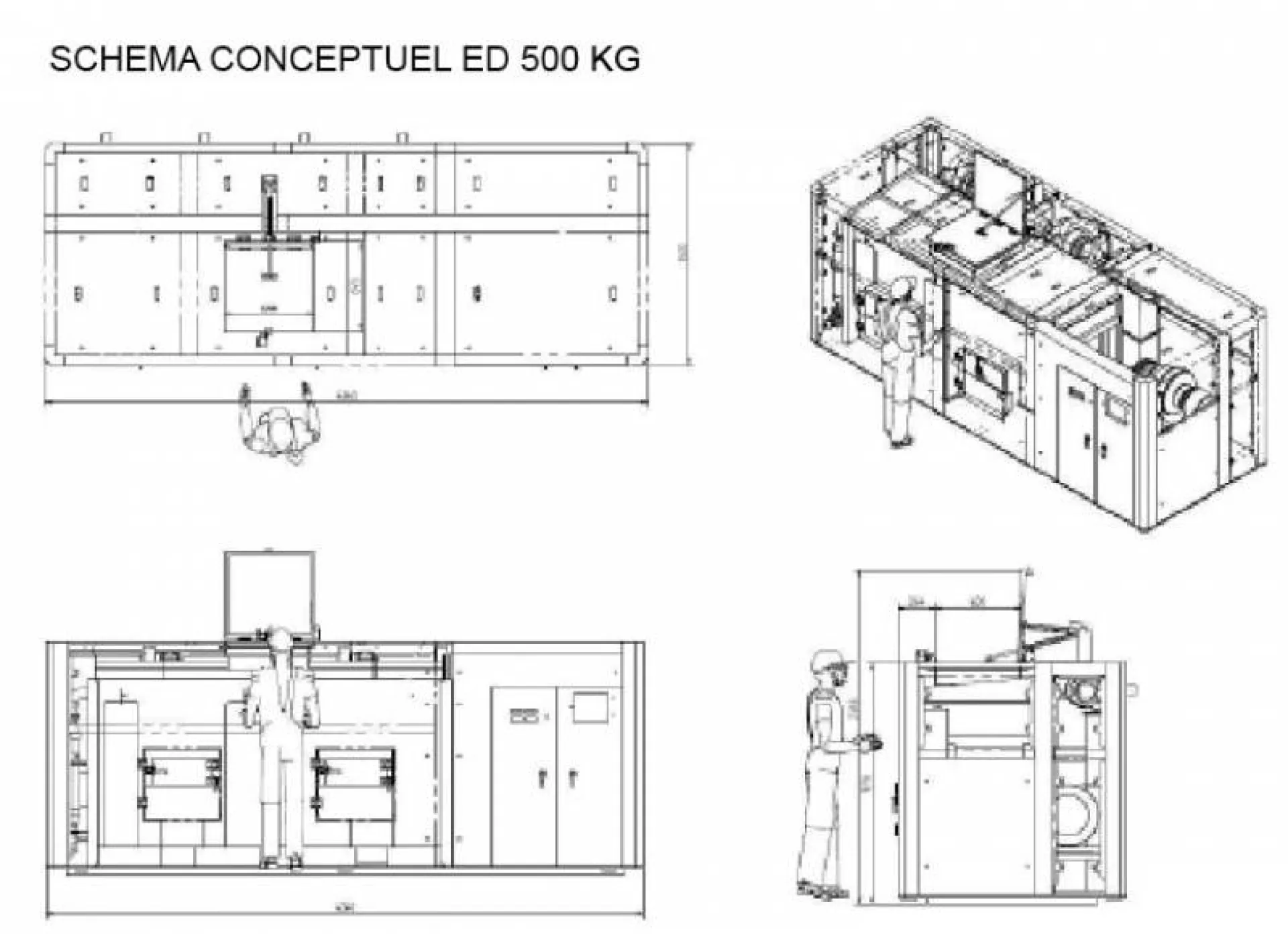 Eco Digesteur compostage sur site de 500 kg de déchets organiques alimentaires