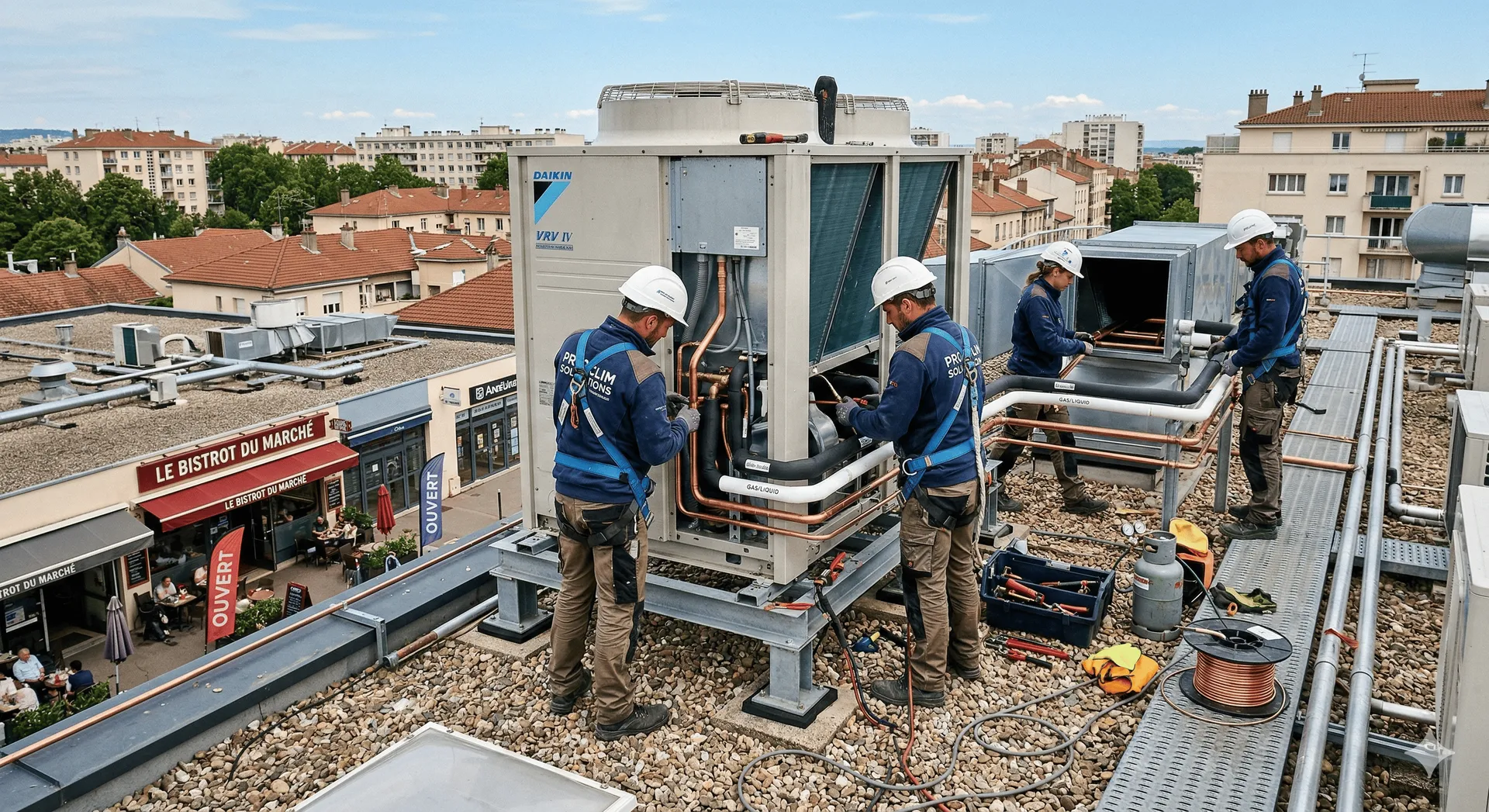 Système climatisation pour restaurants et commerces à Marseille