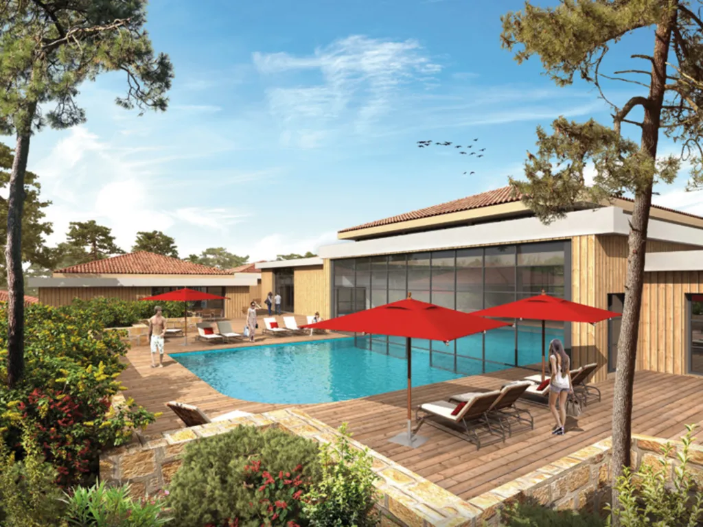 résidence à la montagne avec piscine 