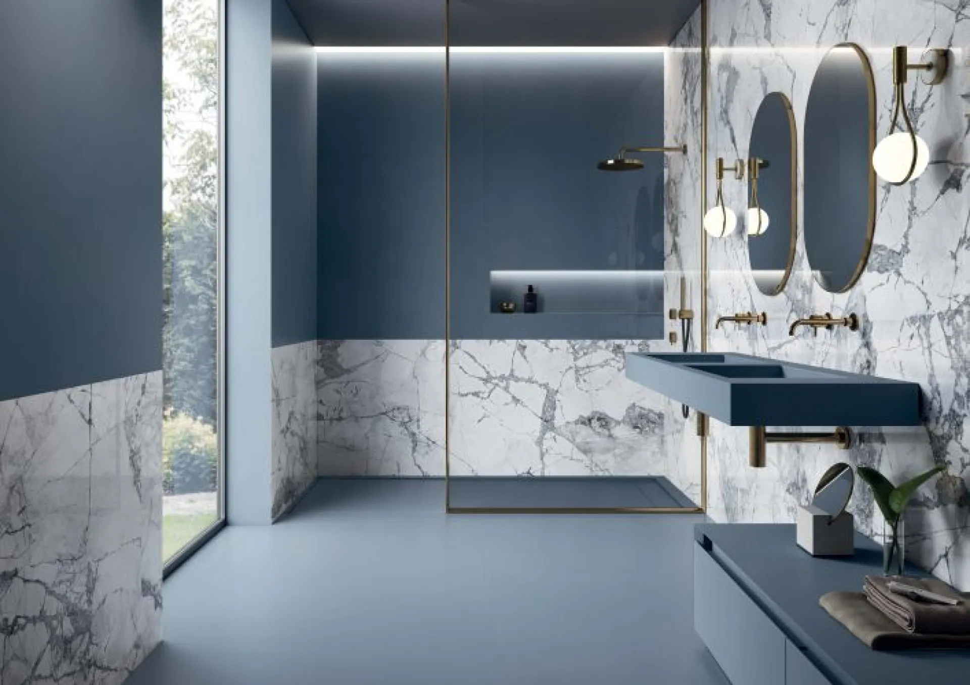 À Rouen, la gamme CHARM EXPERIENCE transforme les intérieurs avec des marbres aux teintes uniques comme le Calacatta Pink.