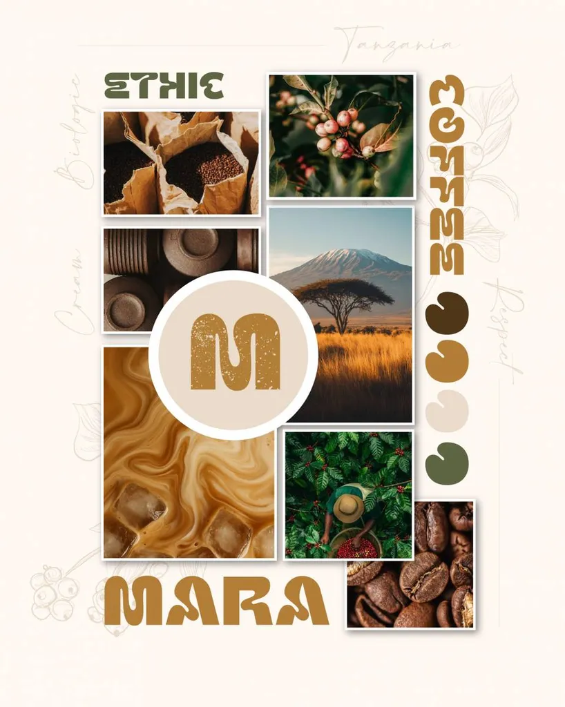 moodboard pour coffeshop ethic à marseille