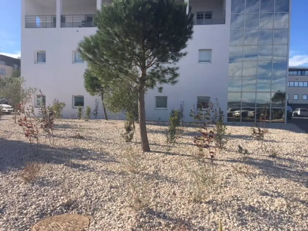 Création d'espaces verts pour une entreprise sur Aix en Provence