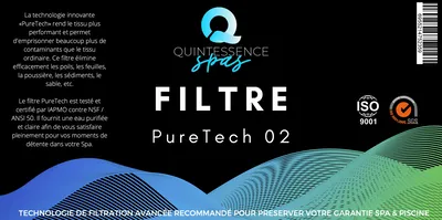 Filtre Spa Quintessence PureTech 02, assurez une purification optimale de l'eau de votre spa. - MCR Piscines et Spas - Nîmes