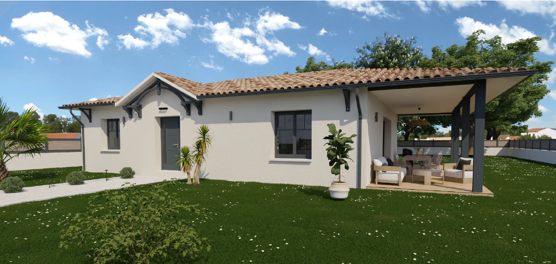 Maison neuve de 90 m² sur la commune de Lalande-de-Fronsac