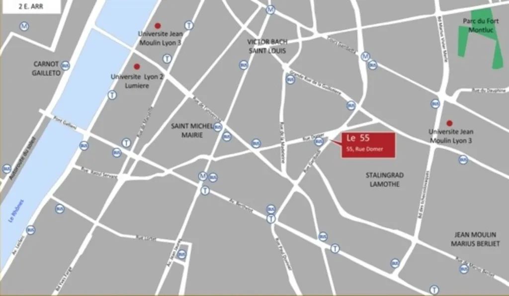 Plan de situation résidence secondaire La Plagne 