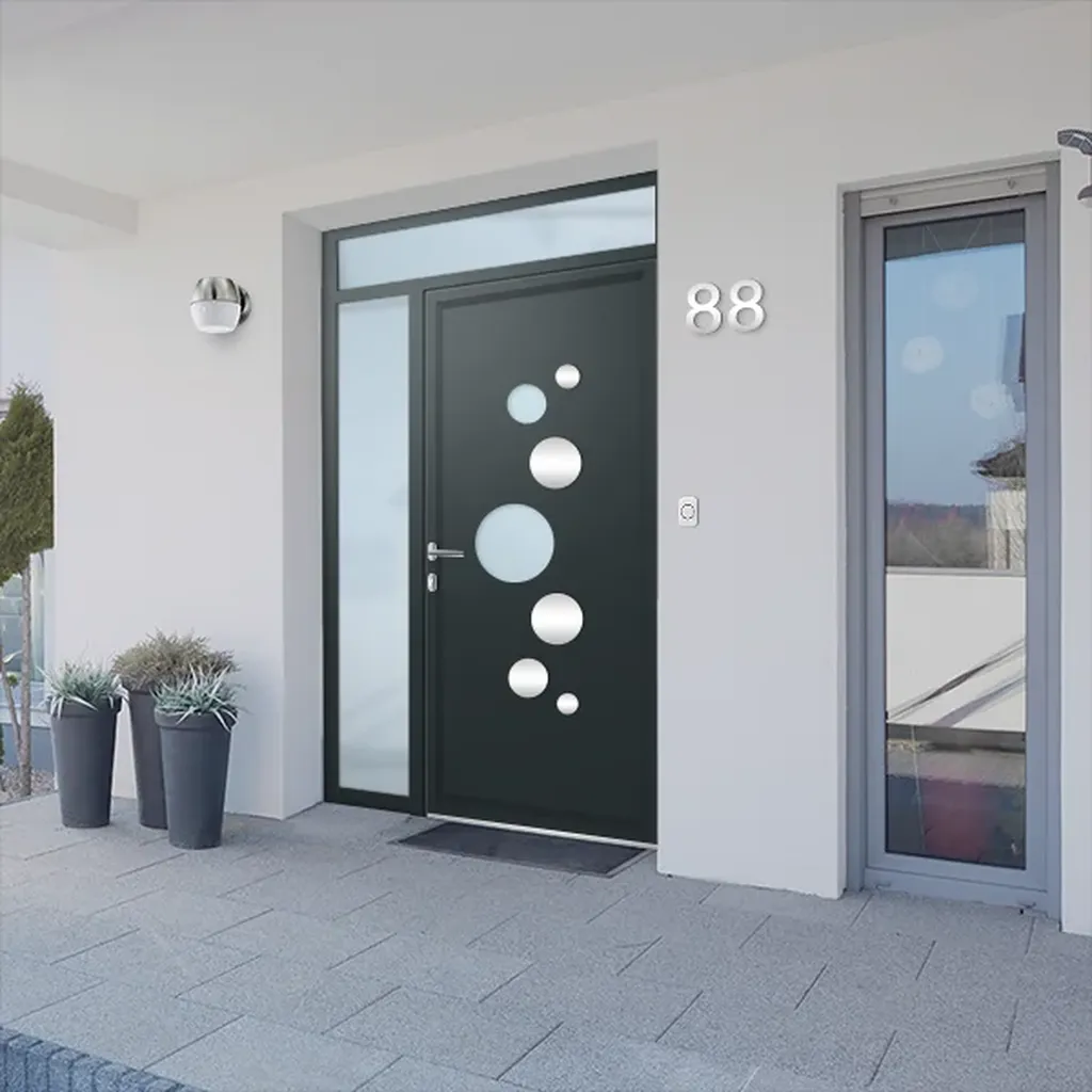 Porte d’entrée aluminium vitrée à Tassin la demi lune proche de Lyon