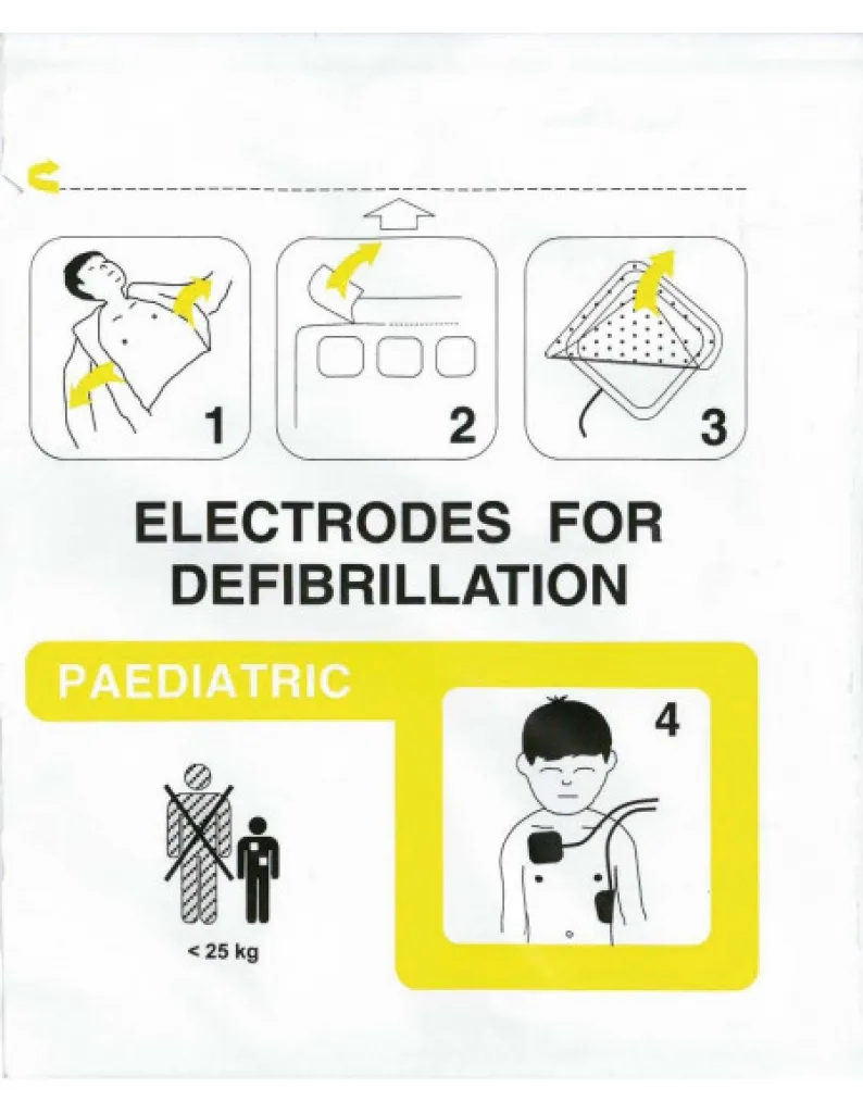 électrodes pour défibrillateur FRED PA 1