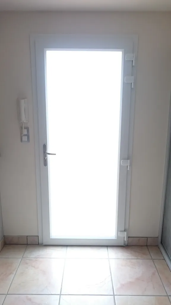 Porte d'entrée pvc grand vitrage 