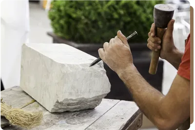 Création de structures en pierre à Audenge