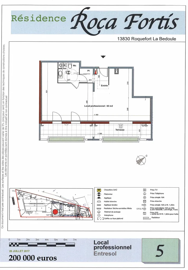 vente local commercial roquefort la bedoule