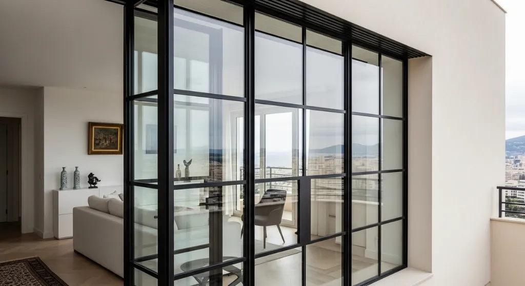 Acheter des fenêtres en acier à profilés fins style industriel pour la rénovation d'appartements de luxe à Monaco