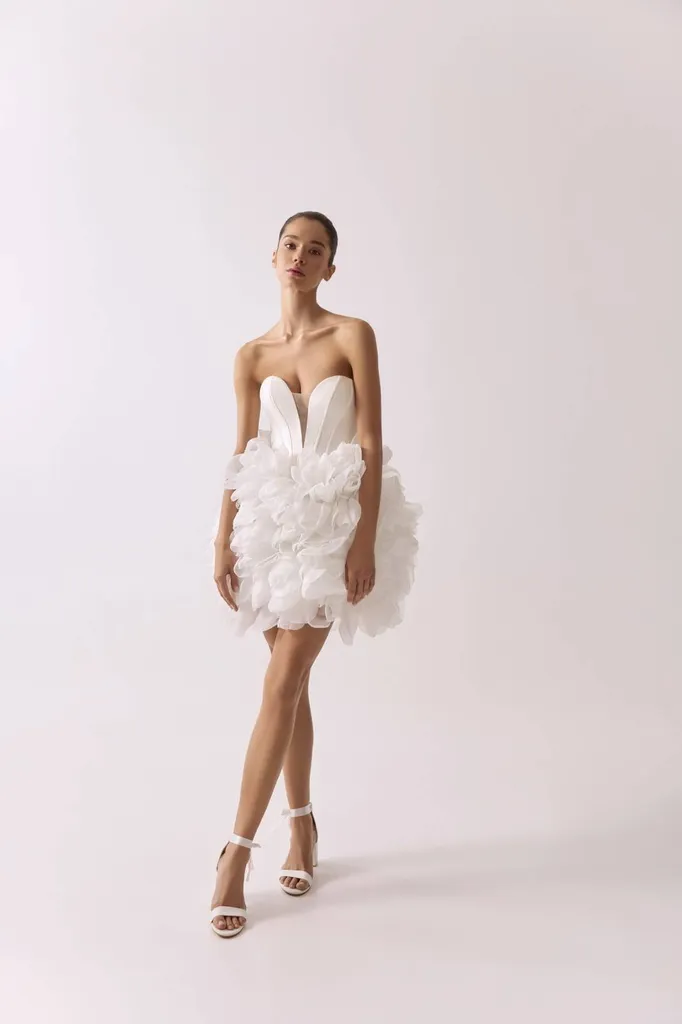 robe de mariée courte couture mariage civil marseille